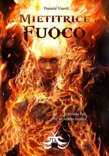 La copertina de La mietitrice di fuoco, realizzata da Roberto Bianchi.