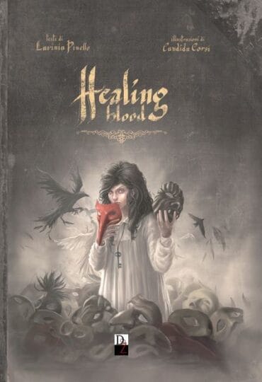 La copertina di Healing blood volume unico, realizzata da Candida Corsi.