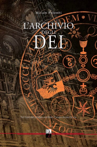 La copertina de L'archivio degli dei - nuova edizione, realizzata da Livia De Simone.